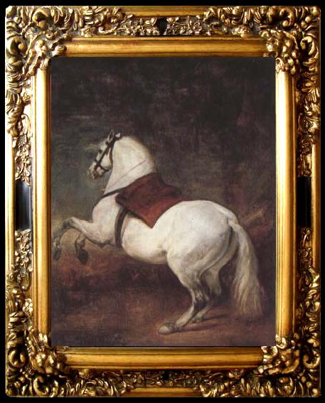 framed  Diego Velazquez A White Horse (df01), Ta011
